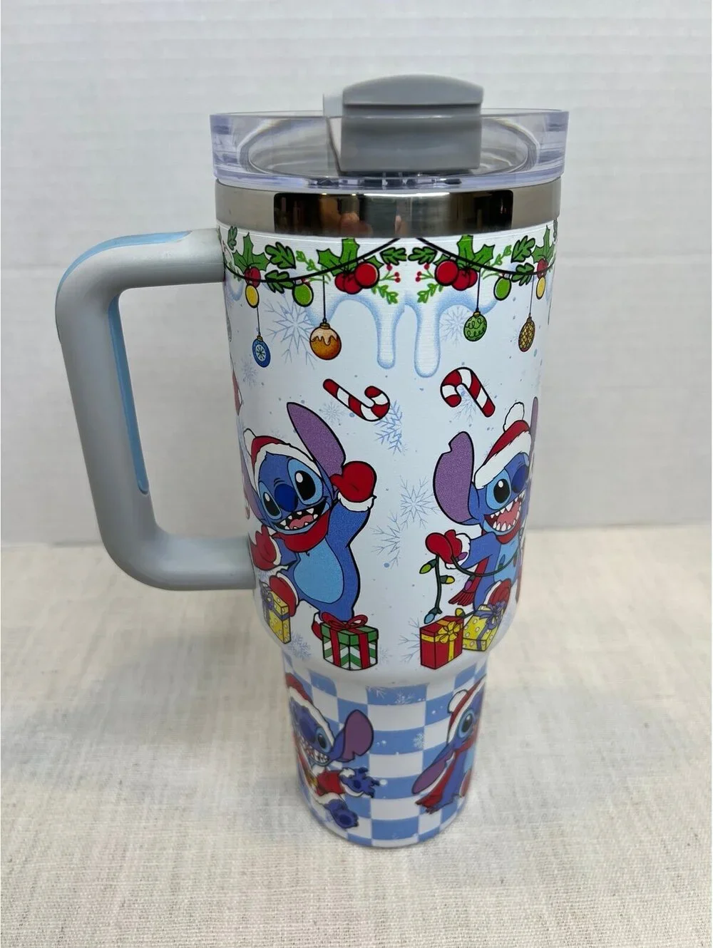Stanley Stitch Christmas Tumbler 40 oz